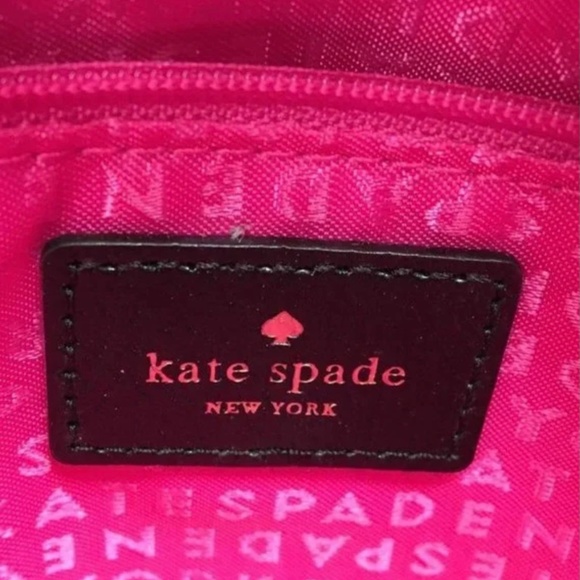 🥳🎉 HOST PICK !  Black Leather  ♠️ kate spade ♠️  handbag EUC - Picture 5 of 7